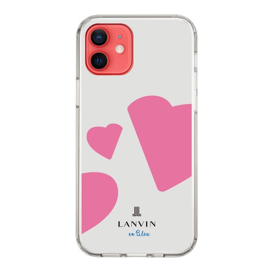 スリムプロテクションケース［ LANVIN en Bleu Hearts Pink - ランバン ハート ピンク ］