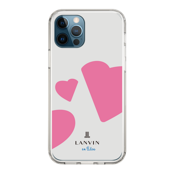 スリムプロテクションケース［ LANVIN en Bleu Hearts Pink - ランバン ハート ピンク ］