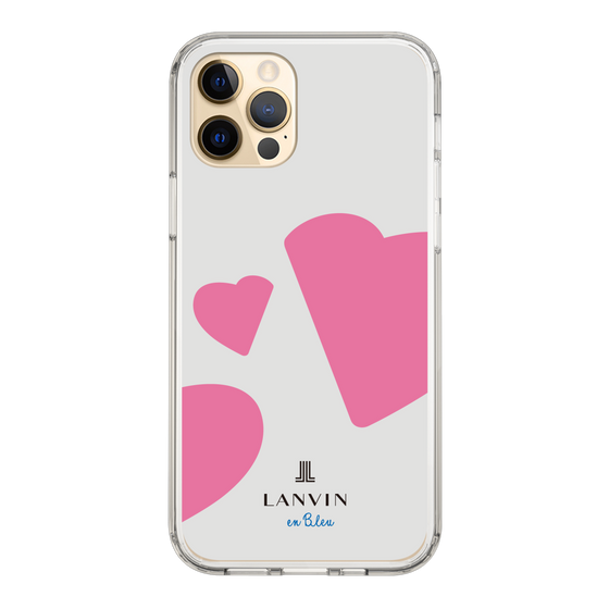 スリムプロテクションケース［ LANVIN en Bleu Hearts Pink - ランバン ハート ピンク ］