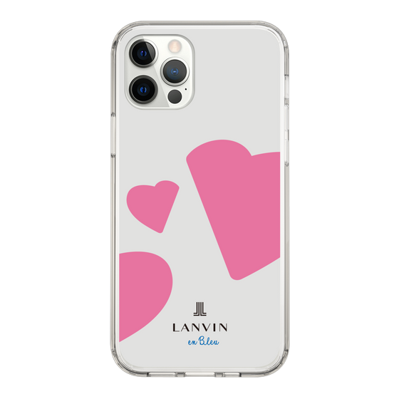 スリムプロテクションケース［ LANVIN en Bleu Hearts Pink - ランバン ハート ピンク ］