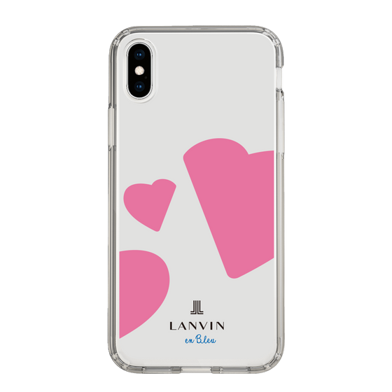 スリムプロテクションケース［ LANVIN en Bleu Hearts Pink - ランバン ハート ピンク ］