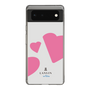 スリムプロテクションケース［ LANVIN en Bleu Hearts Pink - ランバン ハート ピンク ］