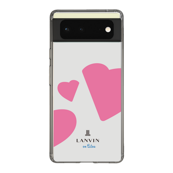 スリムプロテクションケース［ LANVIN en Bleu Hearts Pink - ランバン ハート ピンク ］