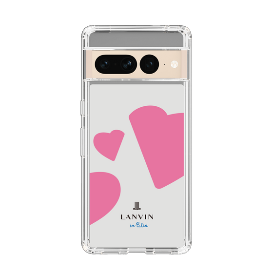 スリムプロテクションケース［ LANVIN en Bleu Hearts Pink - ランバン ハート ピンク ］