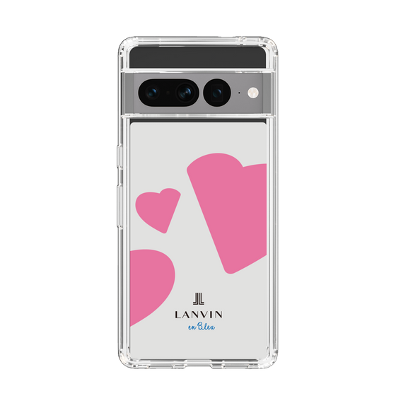 スリムプロテクションケース［ LANVIN en Bleu Hearts Pink - ランバン ハート ピンク ］