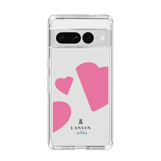 スリムプロテクションケース［ LANVIN en Bleu Hearts Pink - ランバン ハート ピンク ］