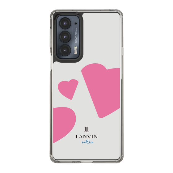 スリムプロテクションケース［ LANVIN en Bleu Hearts Pink - ランバン ハート ピンク ］