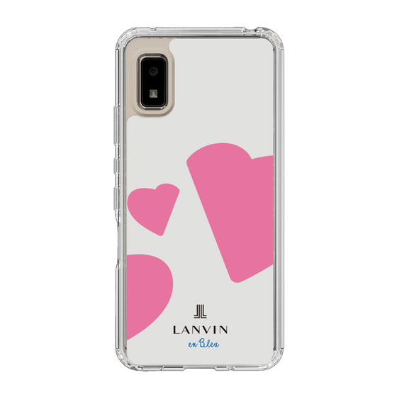 スリムプロテクションケース［ LANVIN en Bleu Hearts Pink - ランバン ハート ピンク ］