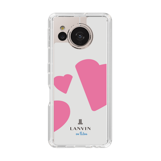 スリムプロテクションケース［ LANVIN en Bleu Hearts Pink - ランバン ハート ピンク ］