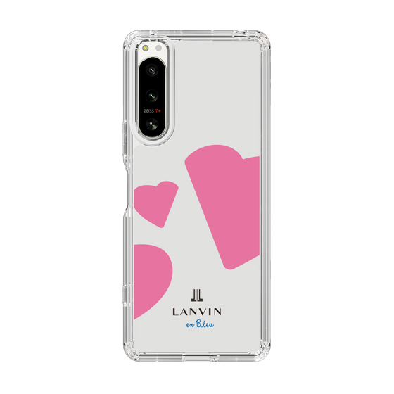 スリムプロテクションケース［ LANVIN en Bleu Hearts Pink - ランバン ハート ピンク ］