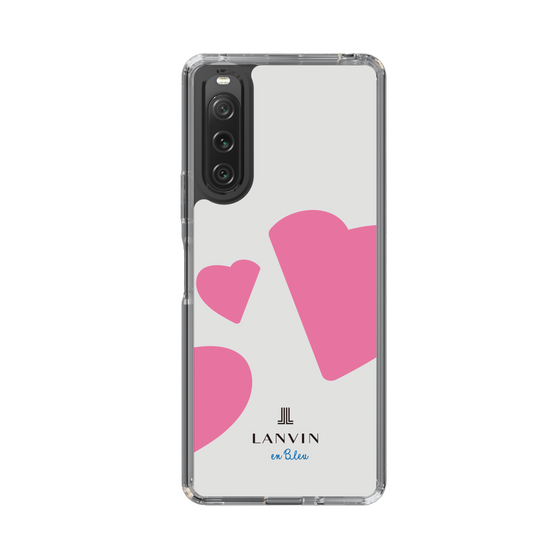 スリムプロテクションケース［ LANVIN en Bleu Hearts Pink - ランバン ハート ピンク ］