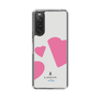 スリムプロテクションケース［ LANVIN en Bleu Hearts Pink - ランバン ハート ピンク ］