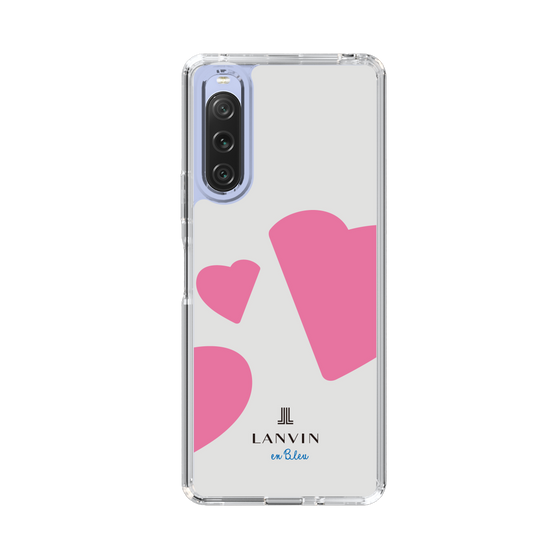 スリムプロテクションケース［ LANVIN en Bleu Hearts Pink - ランバン ハート ピンク ］