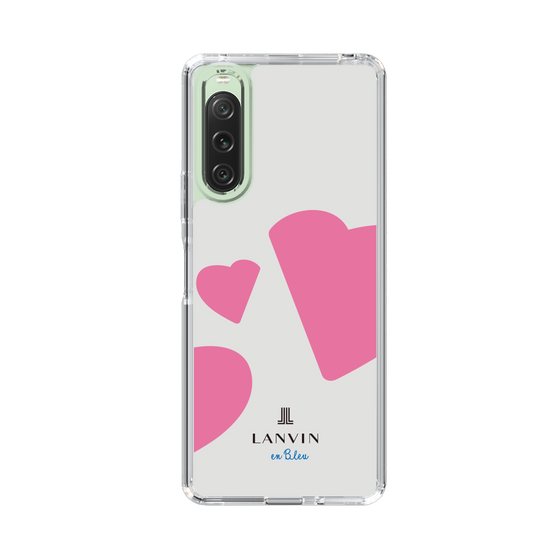 スリムプロテクションケース［ LANVIN en Bleu Hearts Pink - ランバン ハート ピンク ］