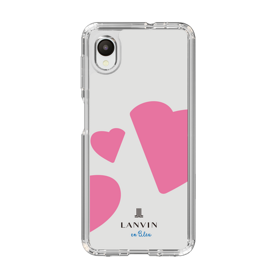 スリムプロテクションケース［ LANVIN en Bleu Hearts Pink - ランバン ハート ピンク ］