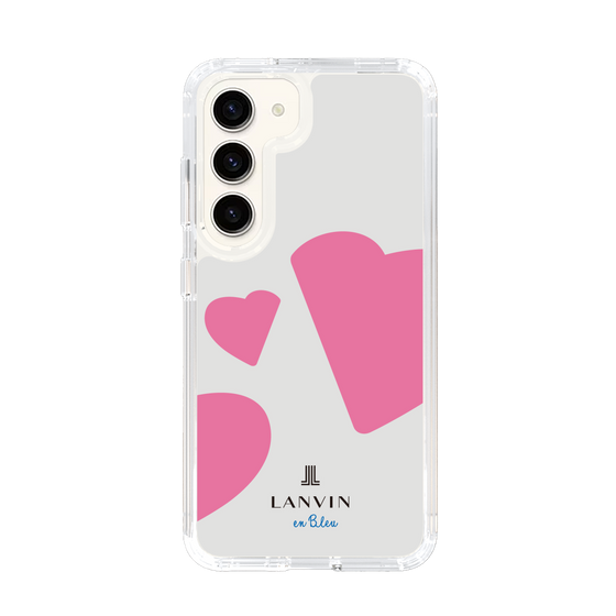 スリムプロテクションケース［ LANVIN en Bleu Hearts Pink - ランバン ハート ピンク ］