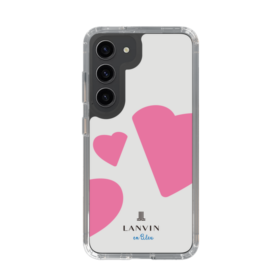 スリムプロテクションケース［ LANVIN en Bleu Hearts Pink - ランバン ハート ピンク ］