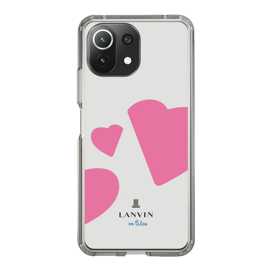 スリムプロテクションケース［ LANVIN en Bleu Hearts Pink - ランバン ハート ピンク ］