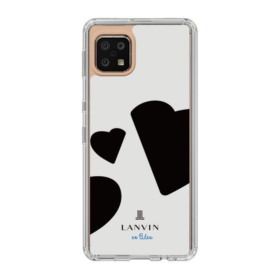 スリムプロテクションケース［ LANVIN en Bleu Hearts Black - ランバン ハート ブラック ］