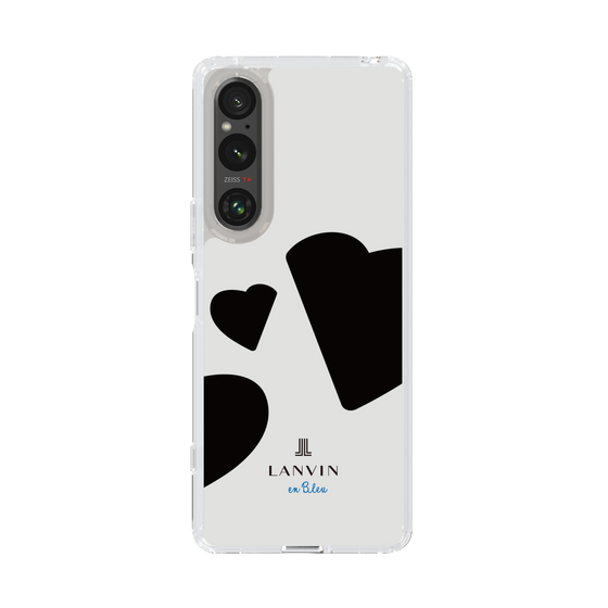 スリムプロテクションケース［ LANVIN en Bleu Hearts Black - ランバン ハート ブラック ］