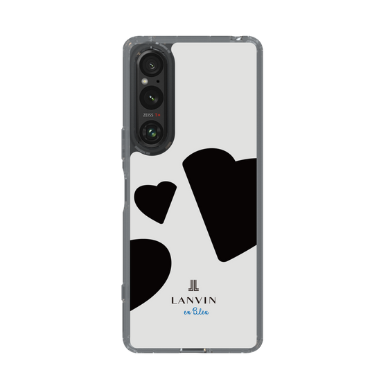 スリムプロテクションケース［ LANVIN en Bleu Hearts Black - ランバン ハート ブラック ］