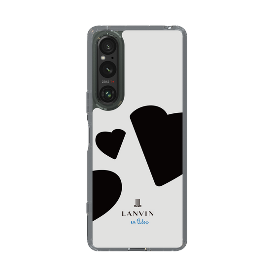 スリムプロテクションケース［ LANVIN en Bleu Hearts Black - ランバン ハート ブラック ］