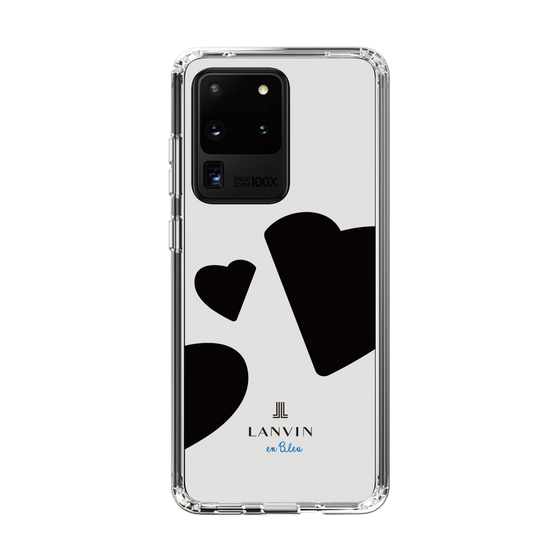 スリムプロテクションケース［ LANVIN en Bleu Hearts Black - ランバン ハート ブラック ］