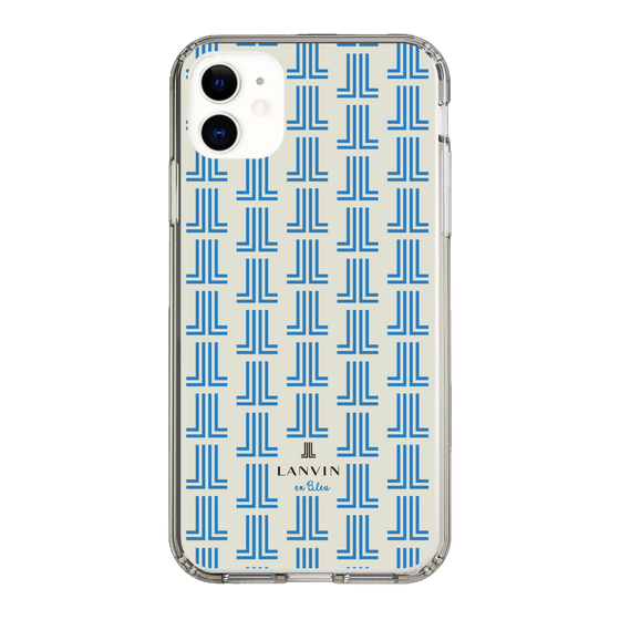 スリムプロテクションケース［ LANVIN en Bleu Monogram Blue - ランバン ブルーモノグラム ］