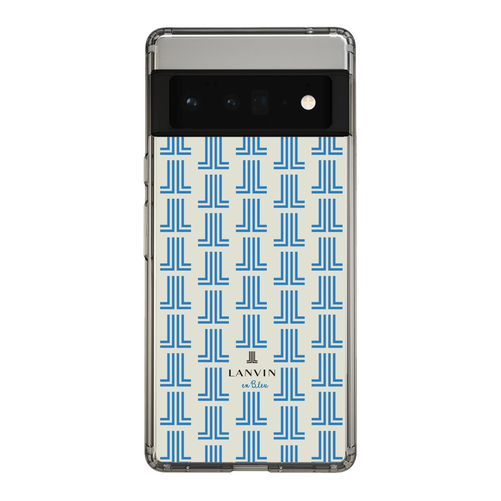 スリムプロテクションケース for Google Pixel 6 Pro［ LANVIN en Bleu Monogram Blue - ランバン  ブルーモノグラム ］