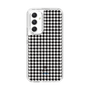 スリムプロテクションケース［ Houndstooth Pattern Black with LANVIN en Bleu logo- ランバン 千鳥格子柄 ブラック ］