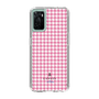 スリムプロテクションケース［ Houndstooth Pattern Pink with LANVIN en Bleu logo- ランバン 千鳥格子柄 ピンク ］