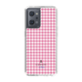 スリムプロテクションケース［ Houndstooth Pattern Pink with LANVIN en Bleu logo- ランバン 千鳥格子柄 ピンク ］