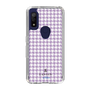 スリムプロテクションケース［ Houndstooth Pattern Purple -with LANVIN en Bleu logo ランバン 千鳥格子柄 パープル ］