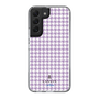 スリムプロテクションケース［ Houndstooth Pattern Purple -with LANVIN en Bleu logo ランバン 千鳥格子柄 パープル ］