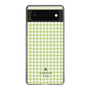 スリムプロテクションケース［ Houndstooth Pattern Green with LANVIN en Bleu logo- ランバン 千鳥格子柄 グリーン ］