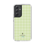 スリムプロテクションケース［ Houndstooth Pattern Green with LANVIN en Bleu logo- ランバン 千鳥格子柄 グリーン ］