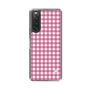 スリムプロテクションケース［ Checkered Pink - ギンガムチェック ピンク ］