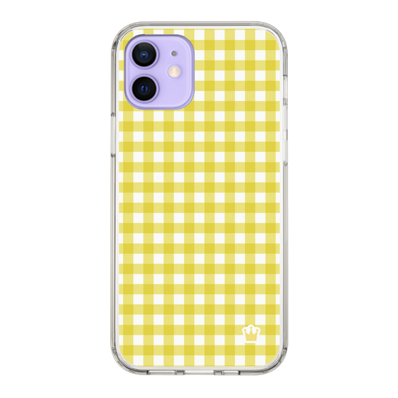 スリムプロテクションケース［ Checkered Yellow - ギンガムチェック イエロー ］