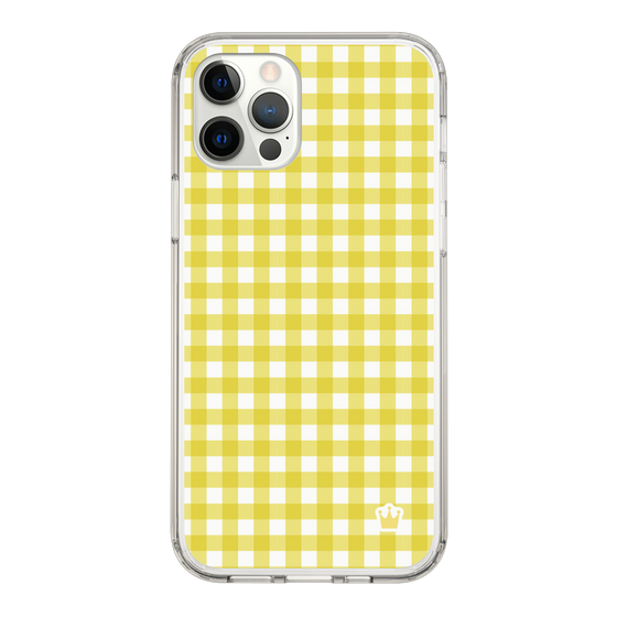 スリムプロテクションケース［ Checkered Yellow - ギンガムチェック イエロー ］