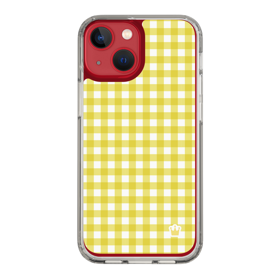 スリムプロテクションケース［ Checkered Yellow - ギンガムチェック イエロー ］