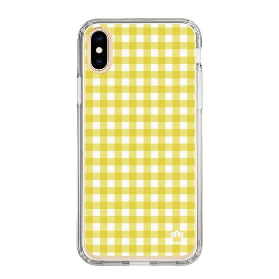 スリムプロテクションケース［ Checkered Yellow - ギンガムチェック イエロー ］