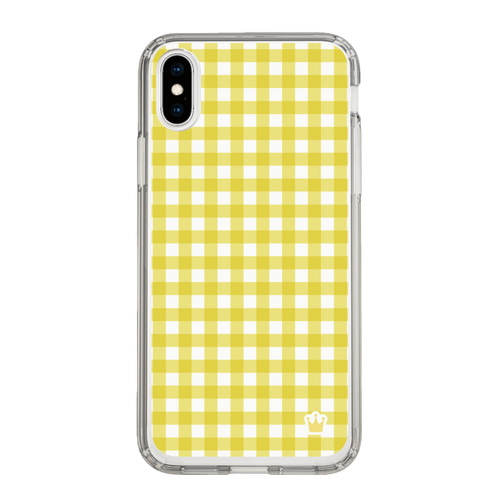 スリムプロテクションケース［ Checkered Yellow - ギンガムチェック イエロー ］