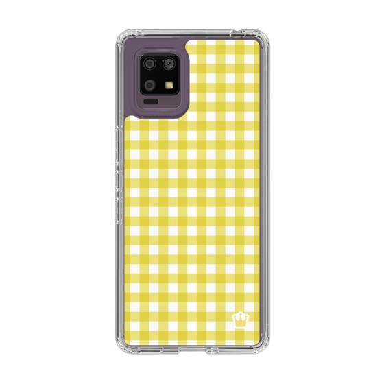 スリムプロテクションケース［ Checkered Yellow - ギンガムチェック イエロー ］