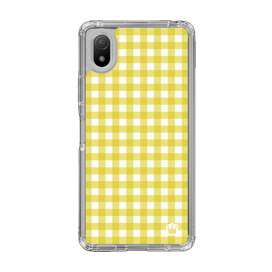 スリムプロテクションケース［ Checkered Yellow - ギンガムチェック イエロー ］