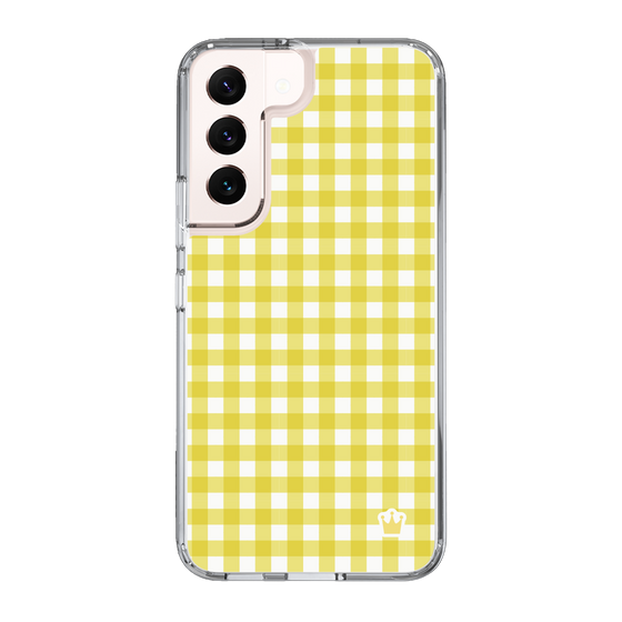 スリムプロテクションケース［ Checkered Yellow - ギンガムチェック イエロー ］