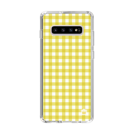 スリムプロテクションケース［ Checkered Yellow - ギンガムチェック イエロー ］