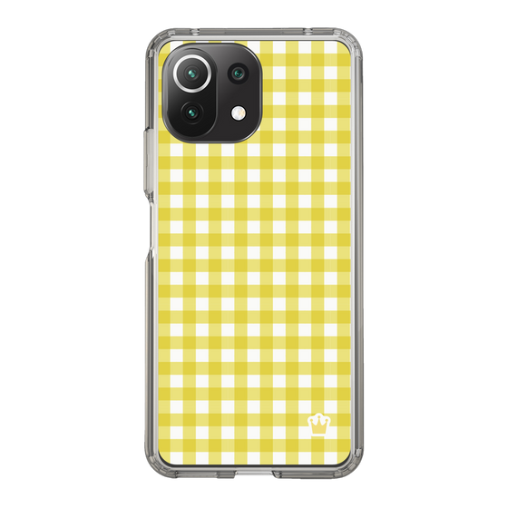 スリムプロテクションケース［ Checkered Yellow - ギンガムチェック イエロー ］