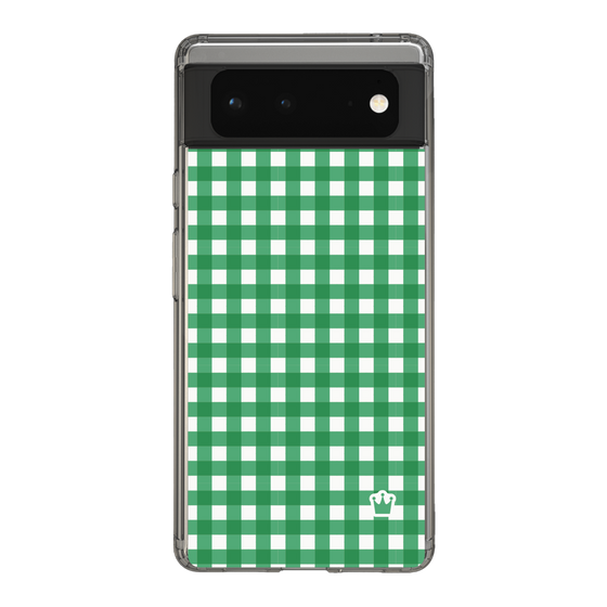 スリムプロテクションケース［ Checkered Green - ギンガムチェック グリーン ］