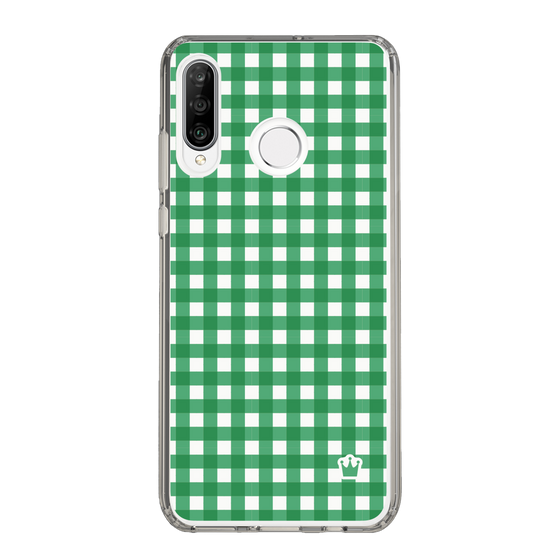 スリムプロテクションケース［ Checkered Green - ギンガムチェック グリーン ］