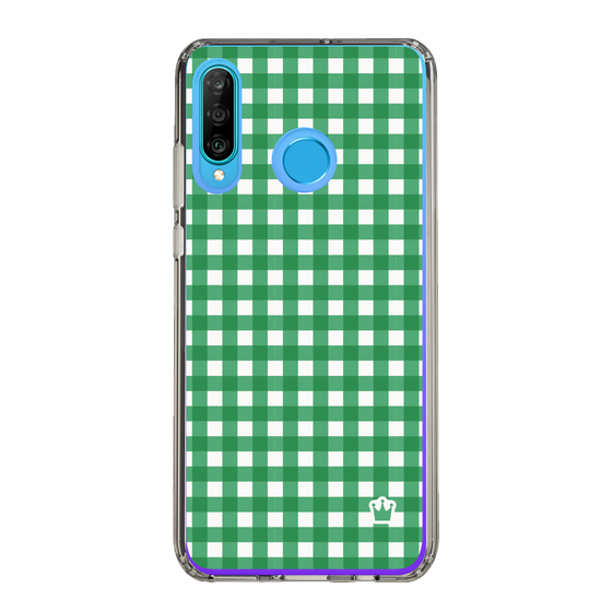 スリムプロテクションケース［ Checkered Green - ギンガムチェック グリーン ］